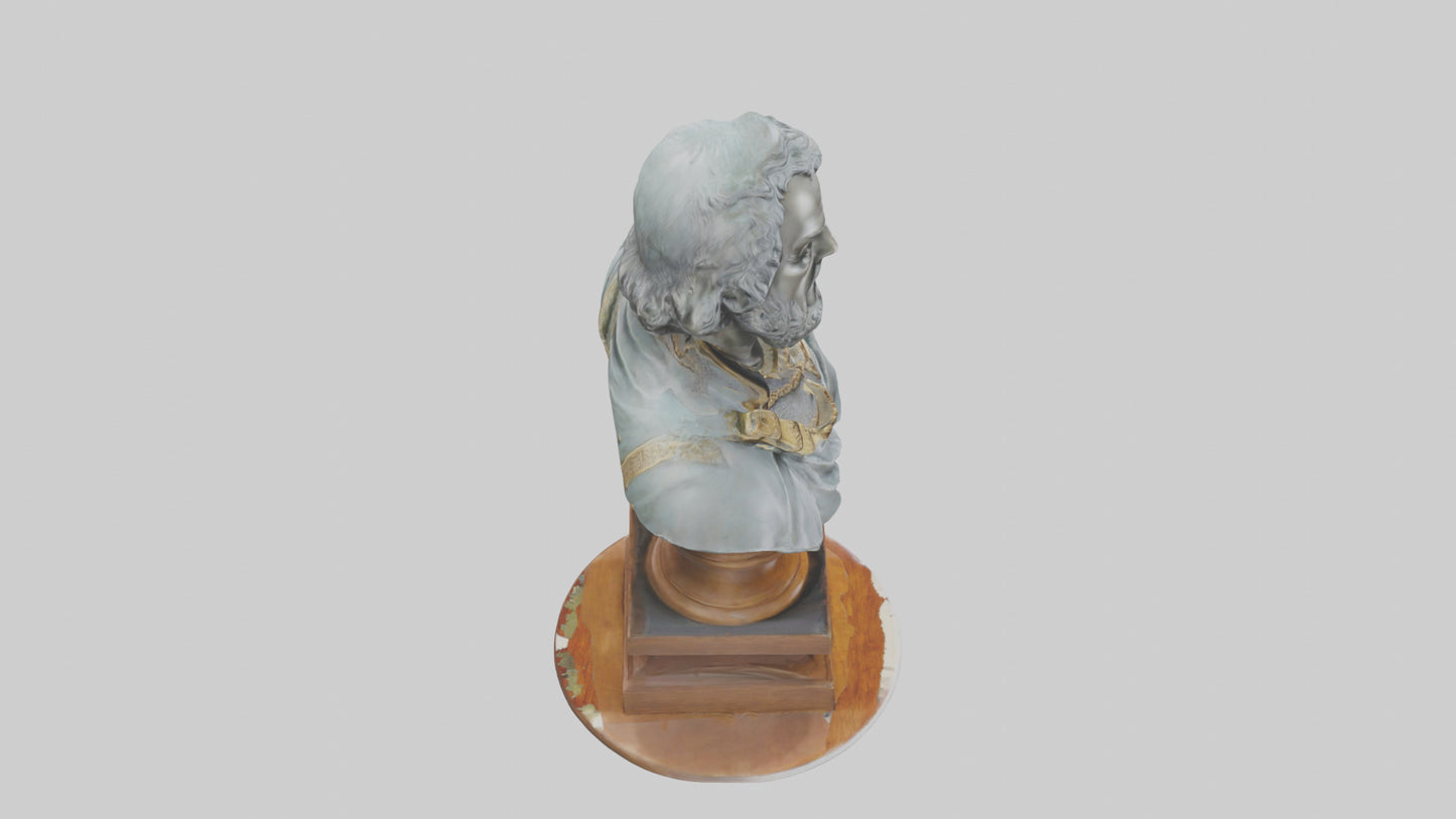3D model Magna Carta bust statue model VR / AR / low-poly