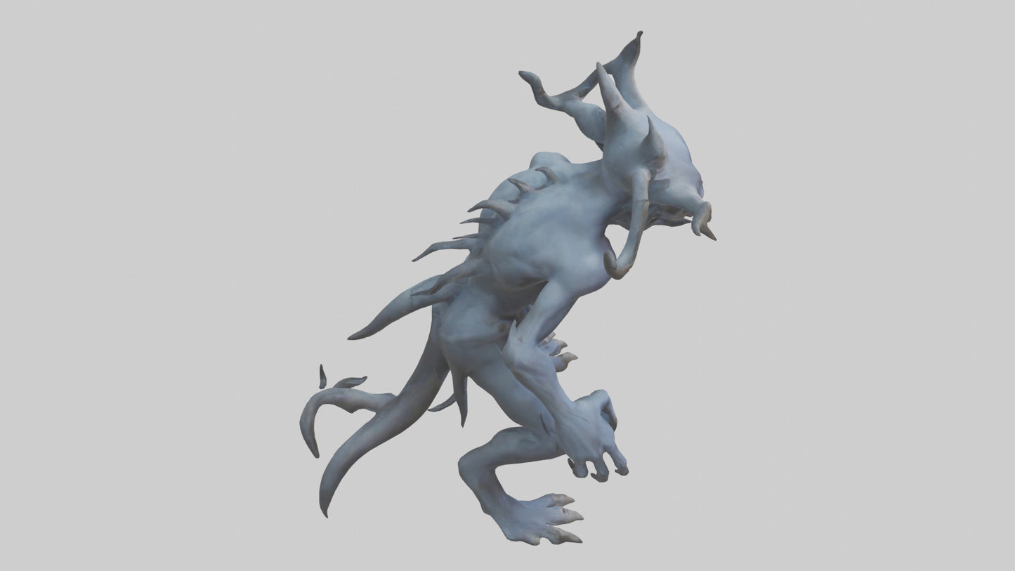 3D model Malicious spirit model VR / AR / low-poly