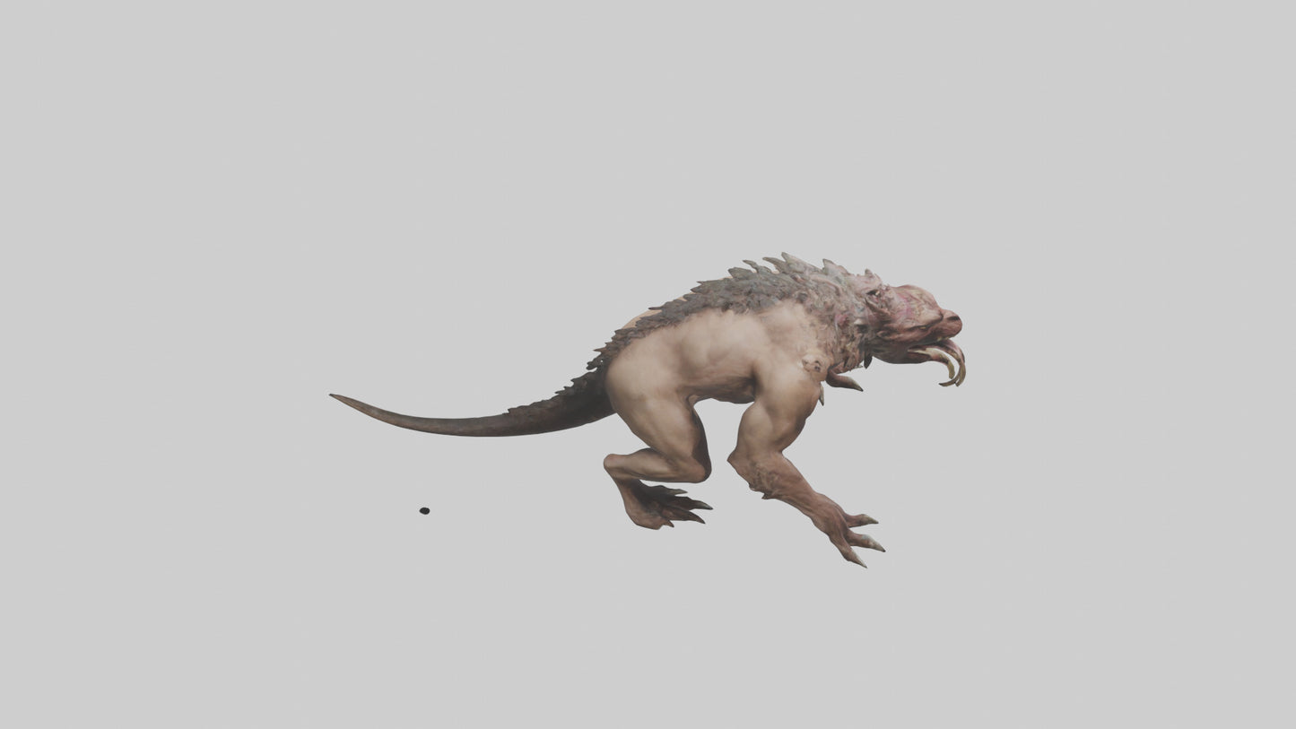 3D model Maneating beast model VR / AR / low-poly