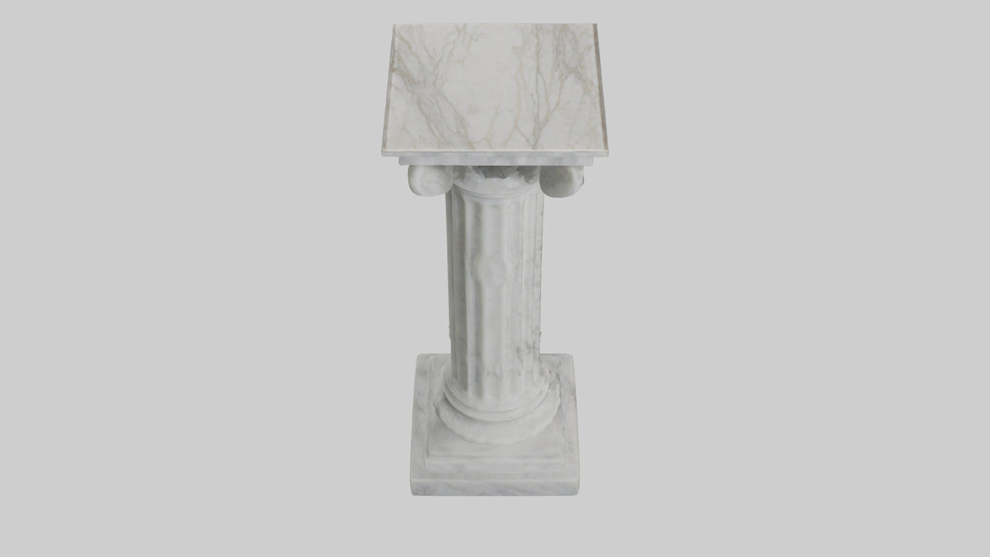 3D model Marble pedestal model 2 VR / AR / low-poly