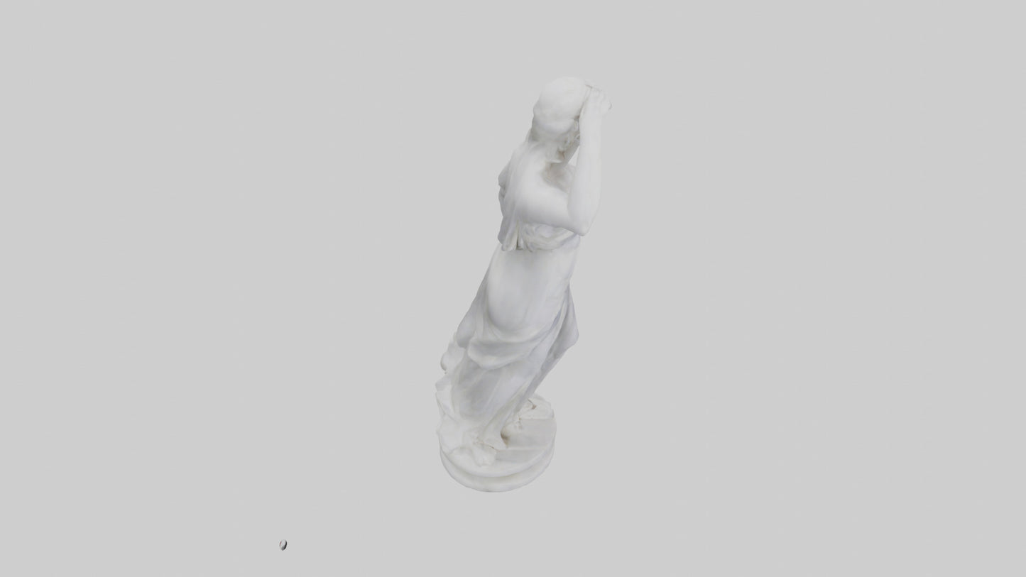 3D model Marble sculpture model VR / AR / low-poly