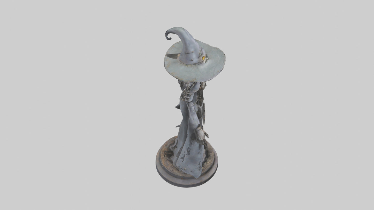 3D model Mechanical Witch statue model VR / AR / low-poly