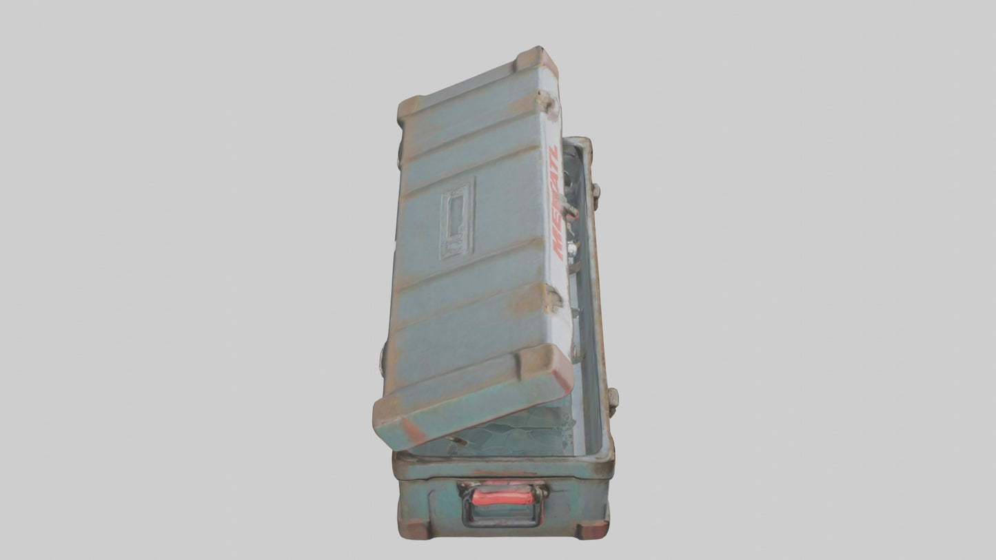 3D model Metal toolbox VR / AR / low-poly