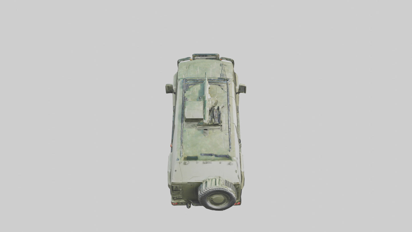 3D model Military Armored SUV model VR / AR / low-poly