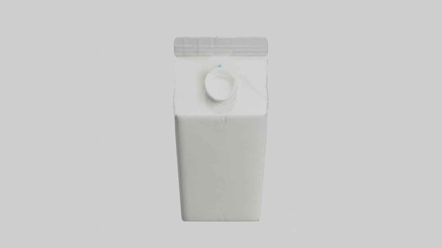 3D model Milk Carton model VR / AR / low-poly