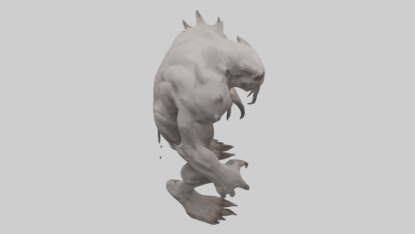 Mindless Beast model VR / AR / low-poly