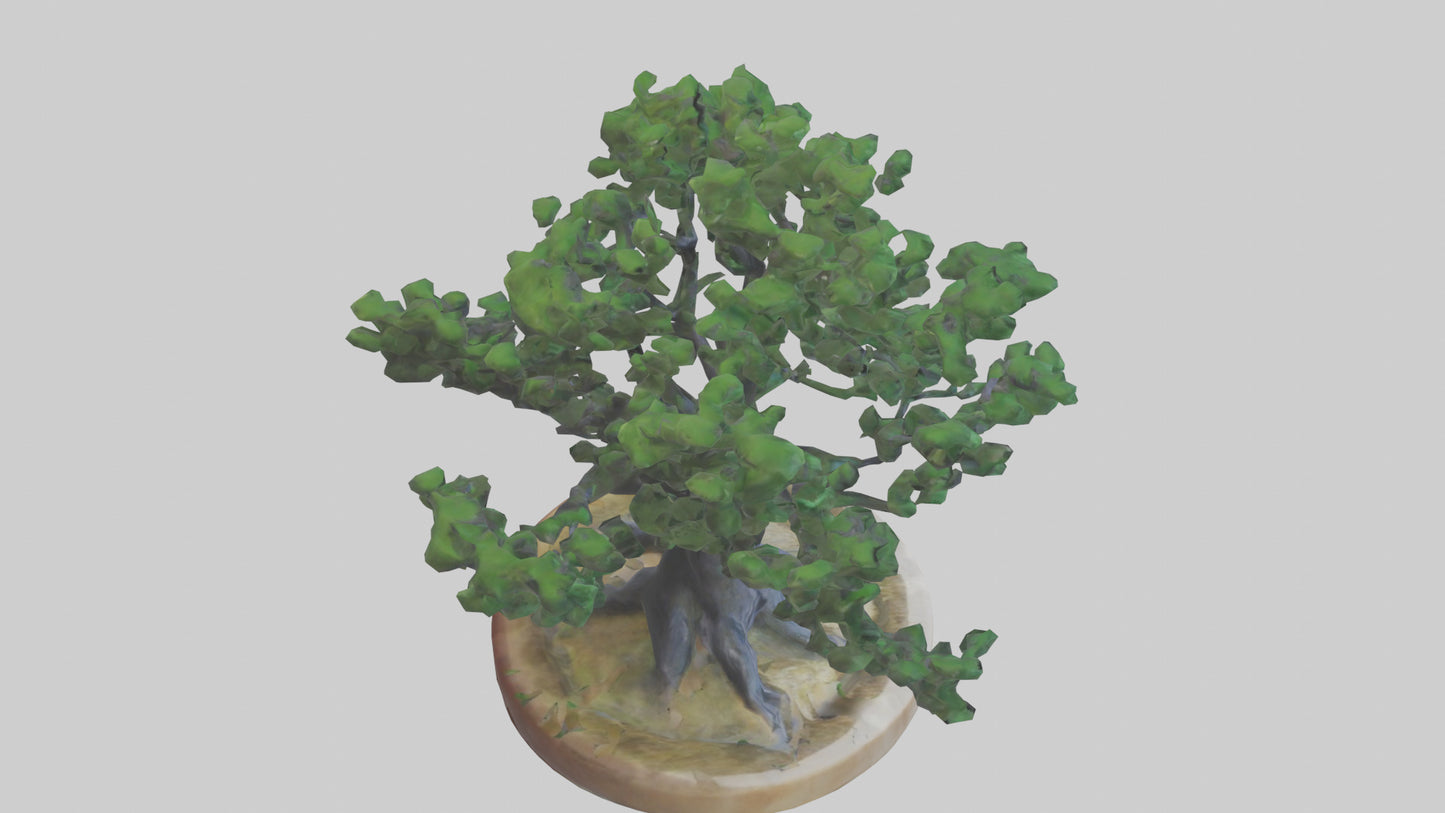 Miniature tree sculpture model 3D model