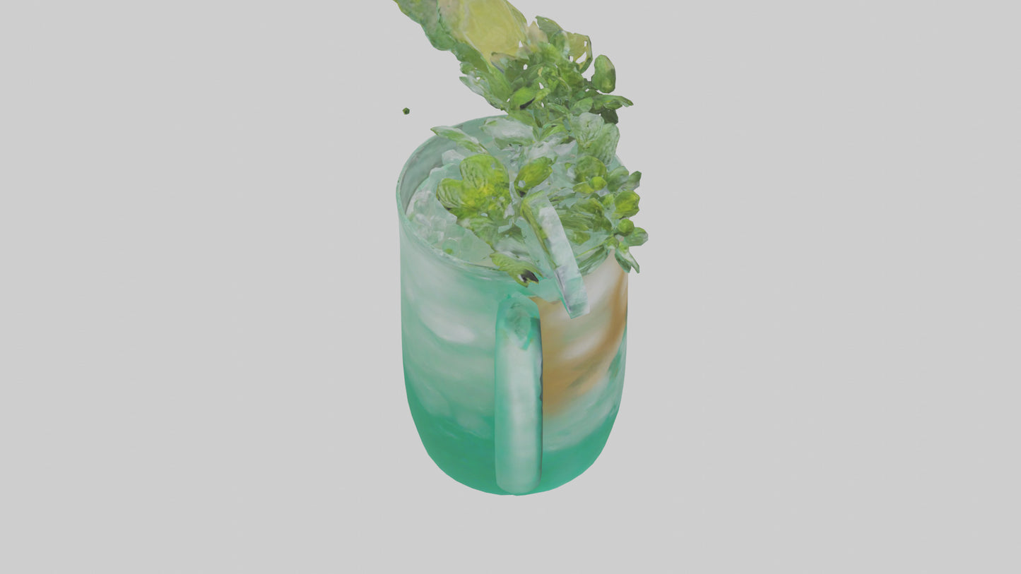Mint iced tea model 3D model