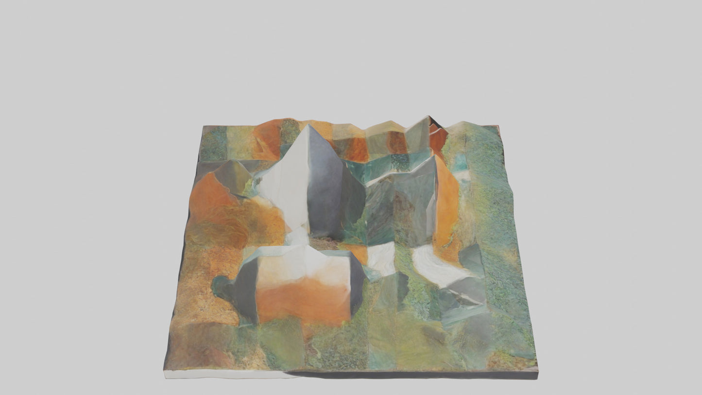 Modern Landscape Wall Decor 3D model