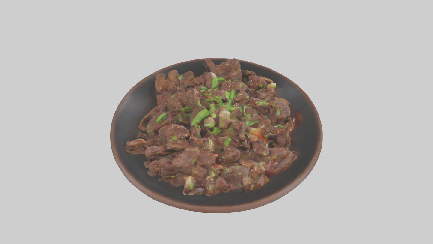 Mongolian beef model 3D model