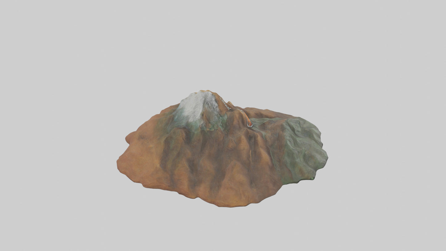 3D model Mountain keychain model VR / AR / low-poly