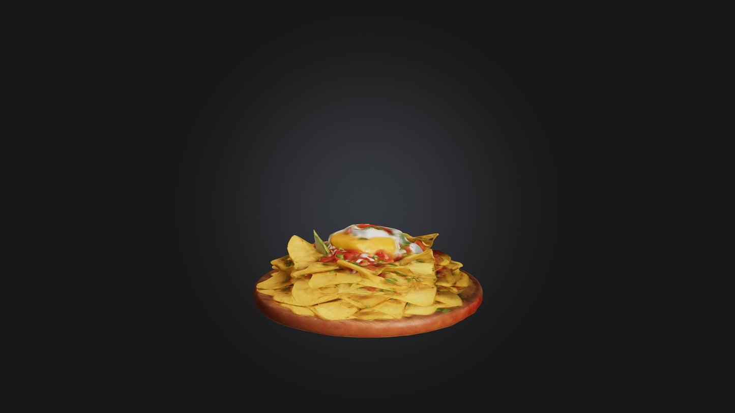 3D model Nachos Model VR / AR / low-poly