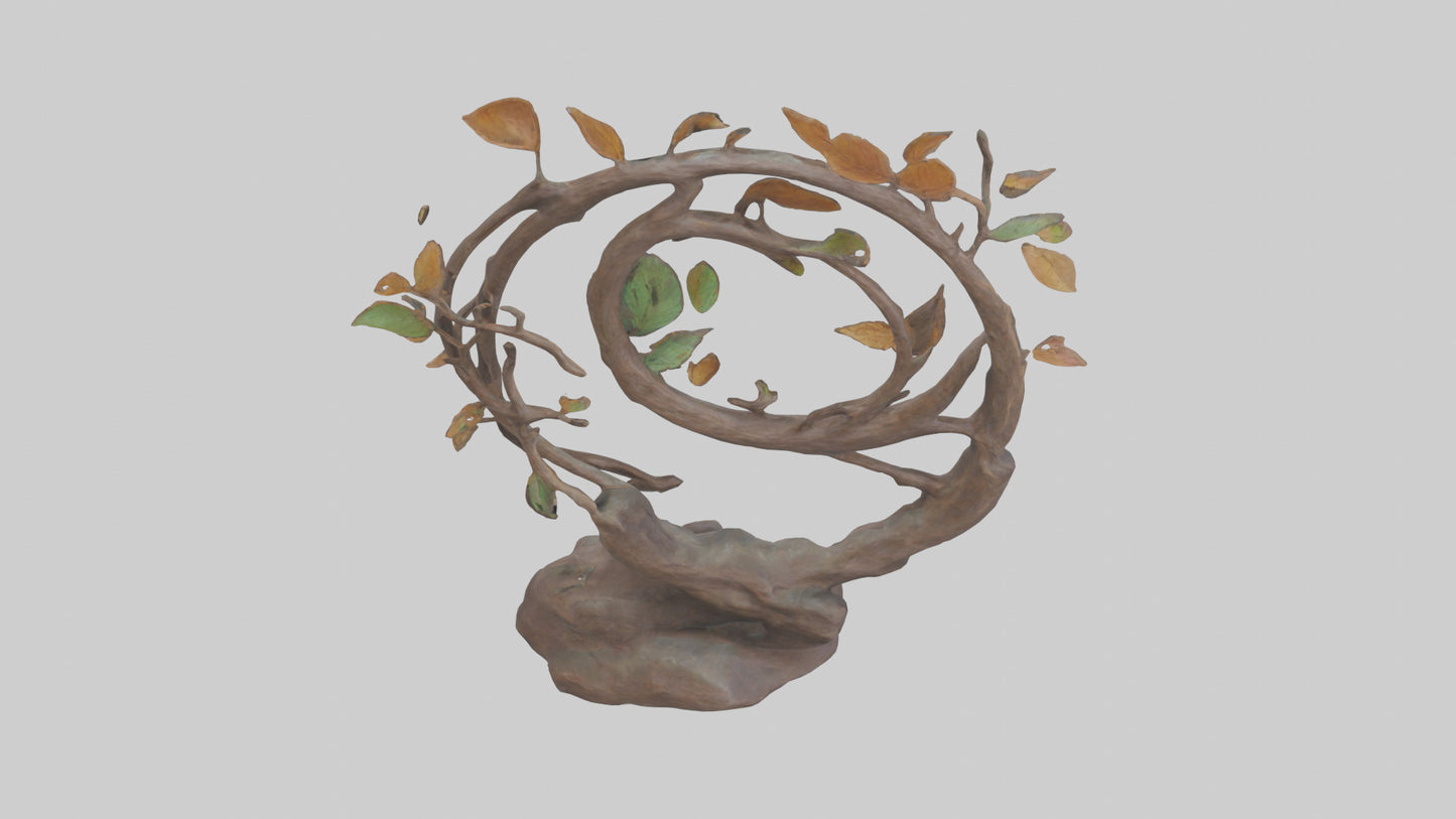 3D model Natures Loop statue model VR / AR / low-poly
