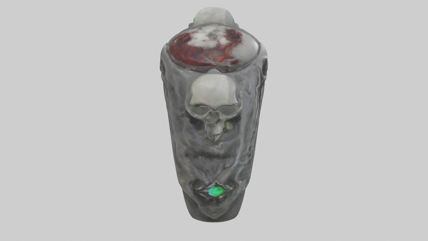 Necromancers Ring model VR / AR / low-poly
