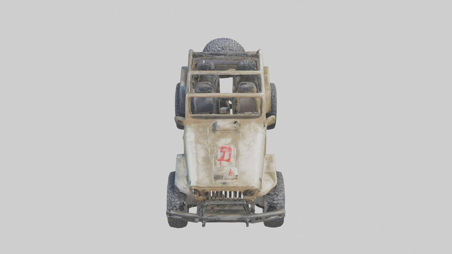 Offroad Racing Jeep model 3D model
