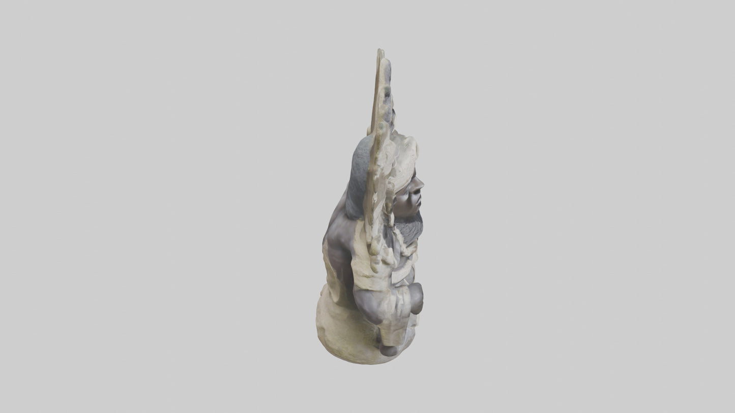 Olokun statue model 3D model