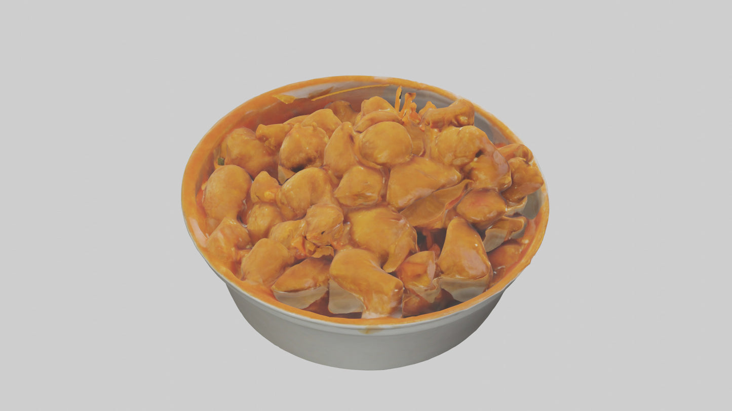 Orange chicken model 3D model