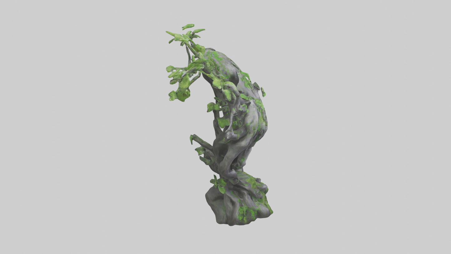 Organic Growth Tangle statue model 3D model