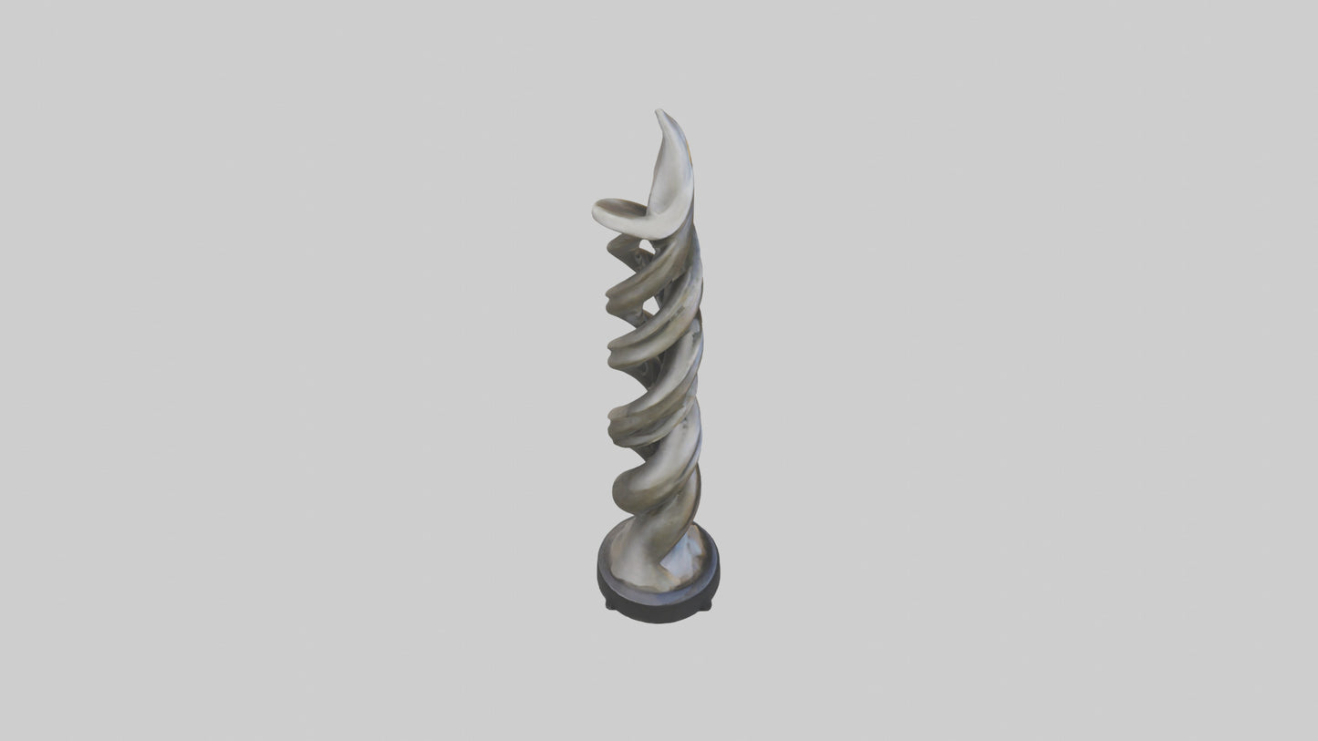 Organic Twist Statue model 3D model