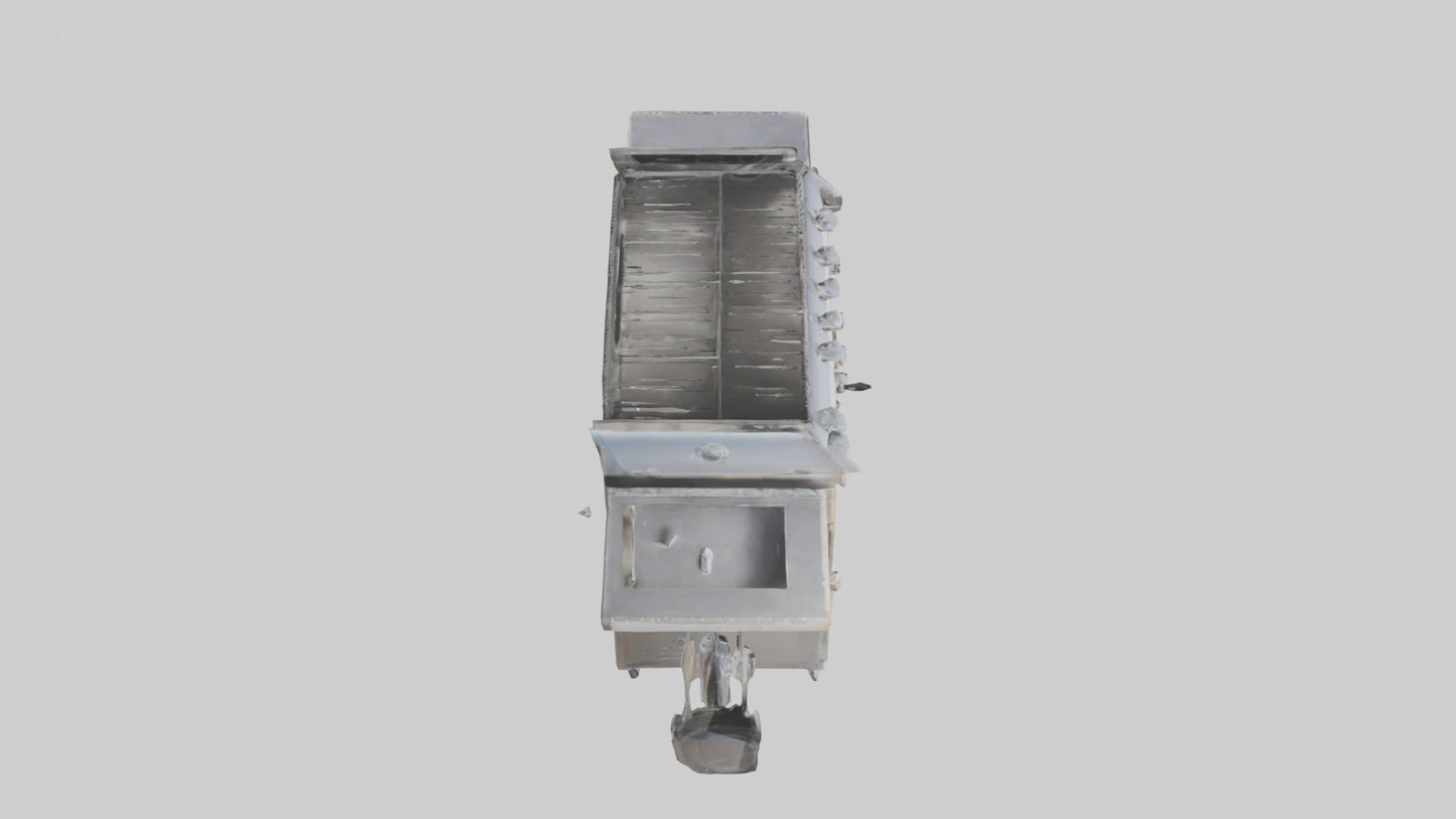 Outdoor BBQ Grill Set model 3D model