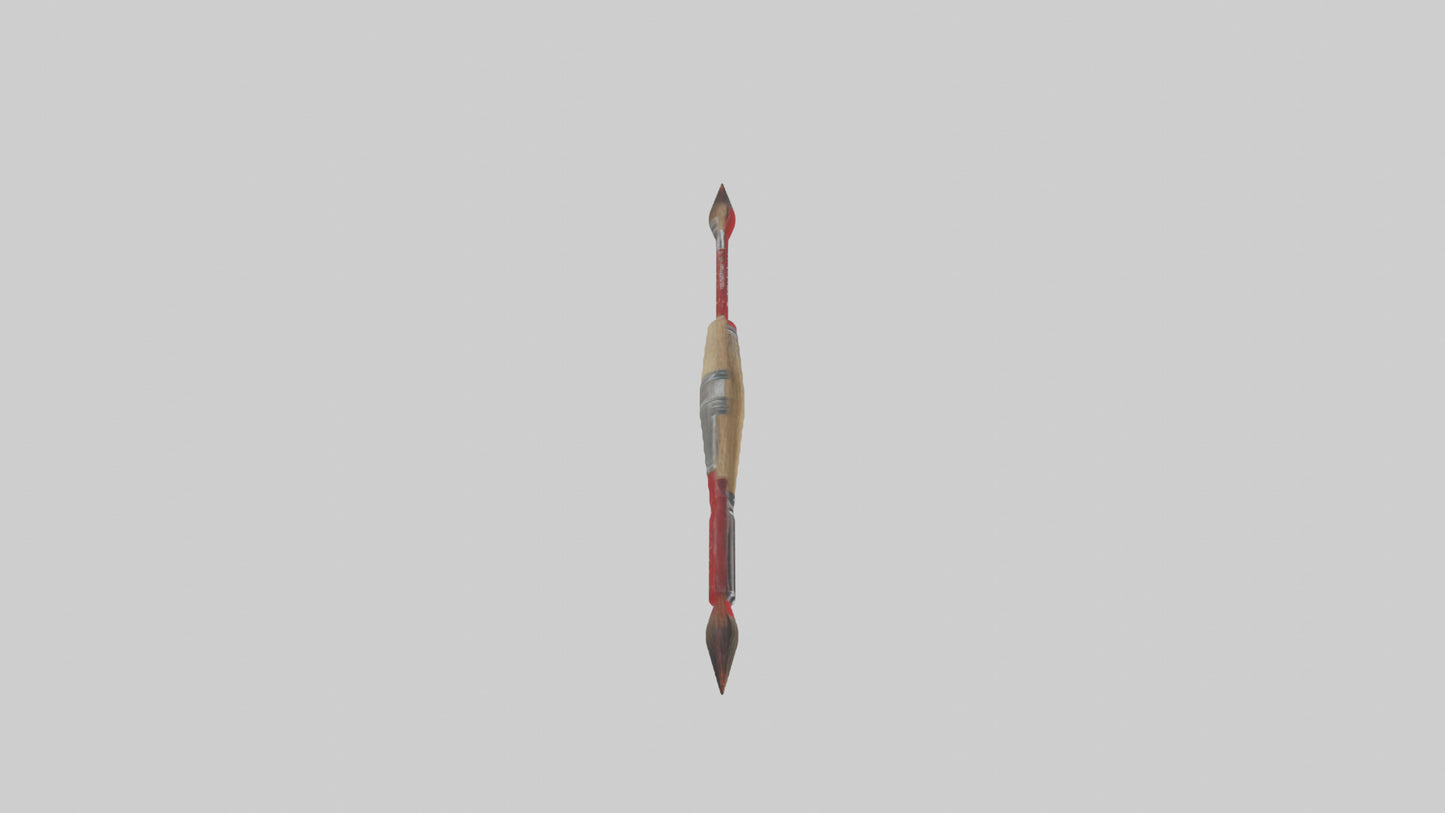 3D model Paintbrush model VR / AR / low-poly