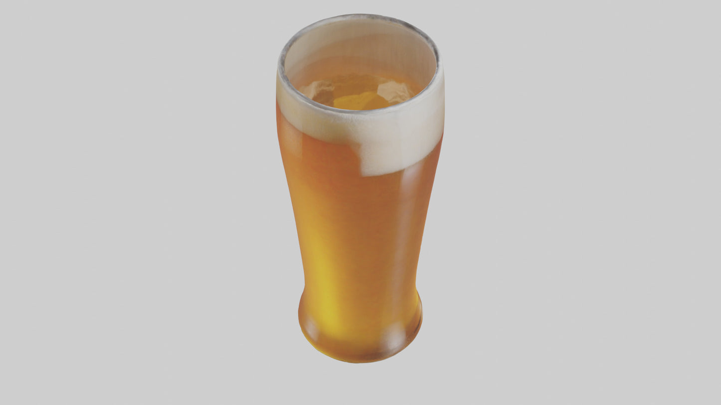 3D model Pale ale beer model VR / AR / low-poly