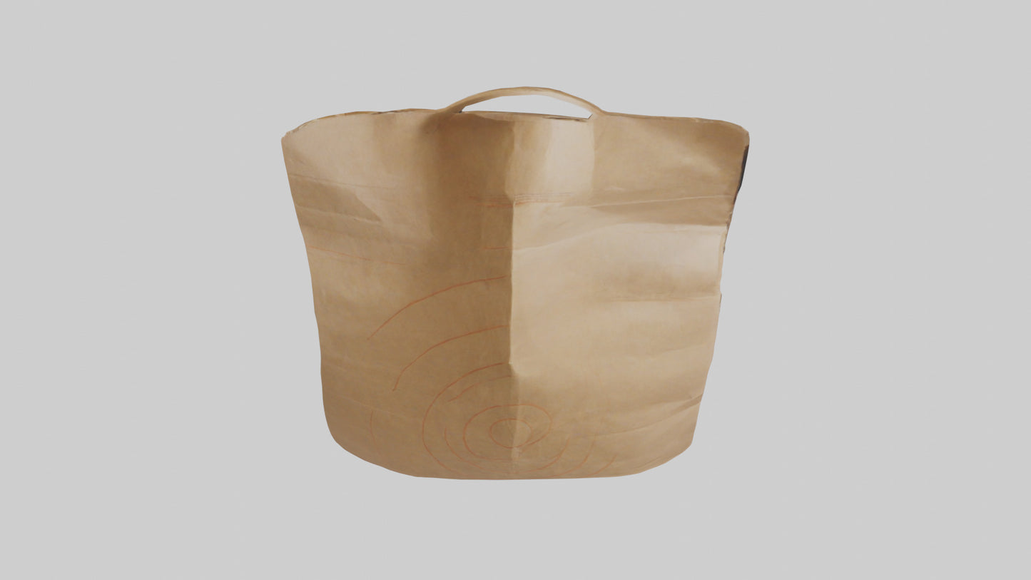 Paper Bag model VR / AR / low-poly