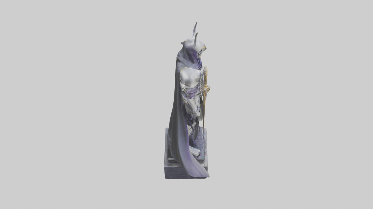 3D model Phantom Knight statue model VR / AR / low-poly