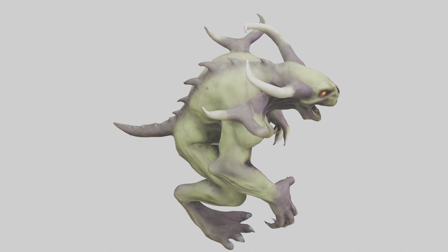 3D model Plague Beast model VR / AR / low-poly