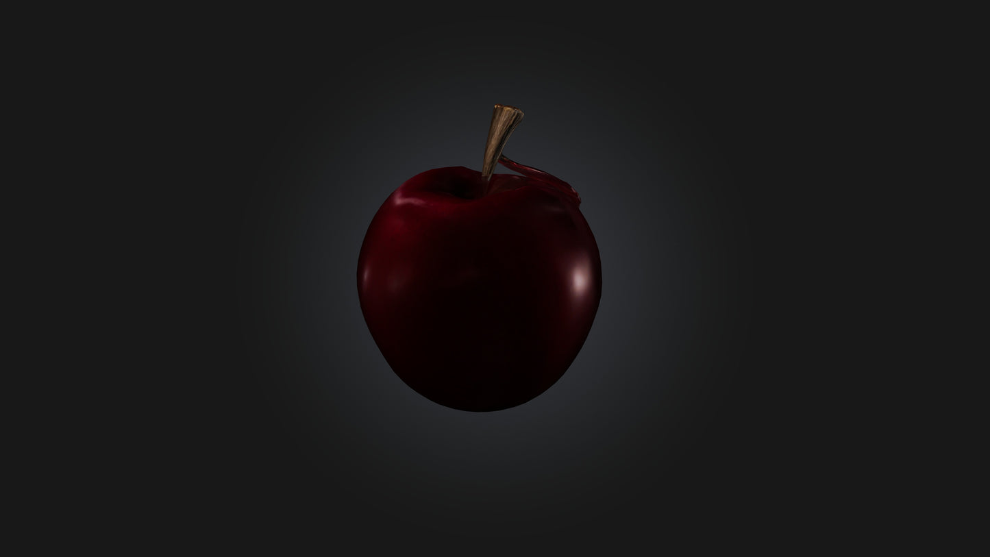 3D model Poisoned Apple VR / AR / low-poly