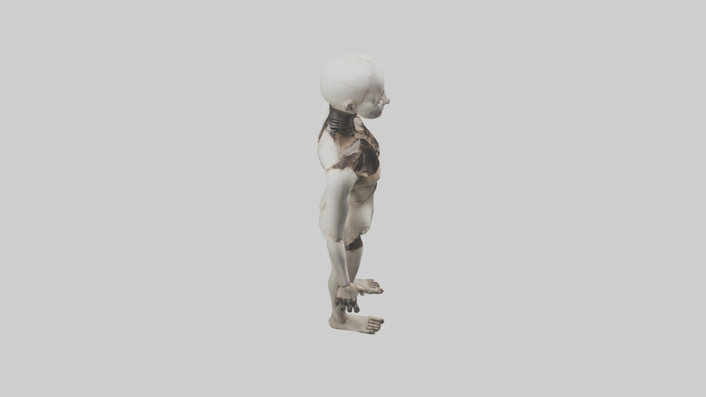 3D model Possessed mannequin model VR / AR / low-poly