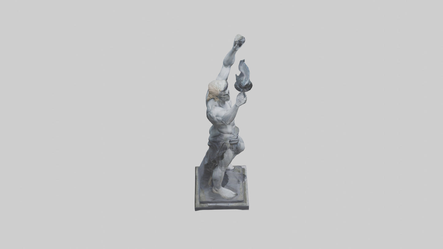Prometheus statue model VR / AR / low-poly