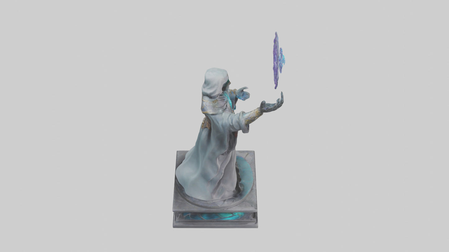 3D model Quantum Sorcerer statue model VR / AR / low-poly