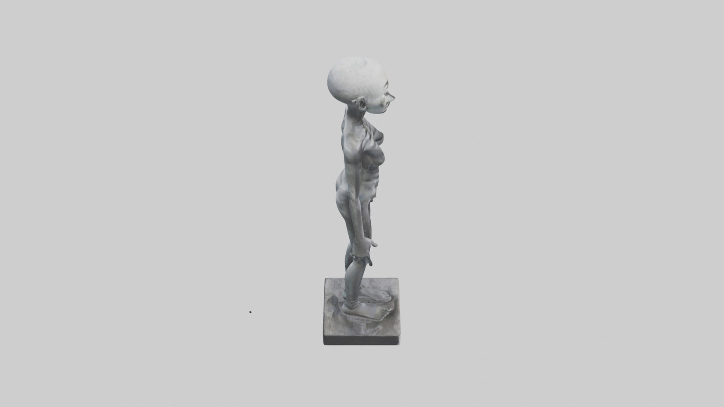 3D model Radiohead statue model VR / AR / low-poly