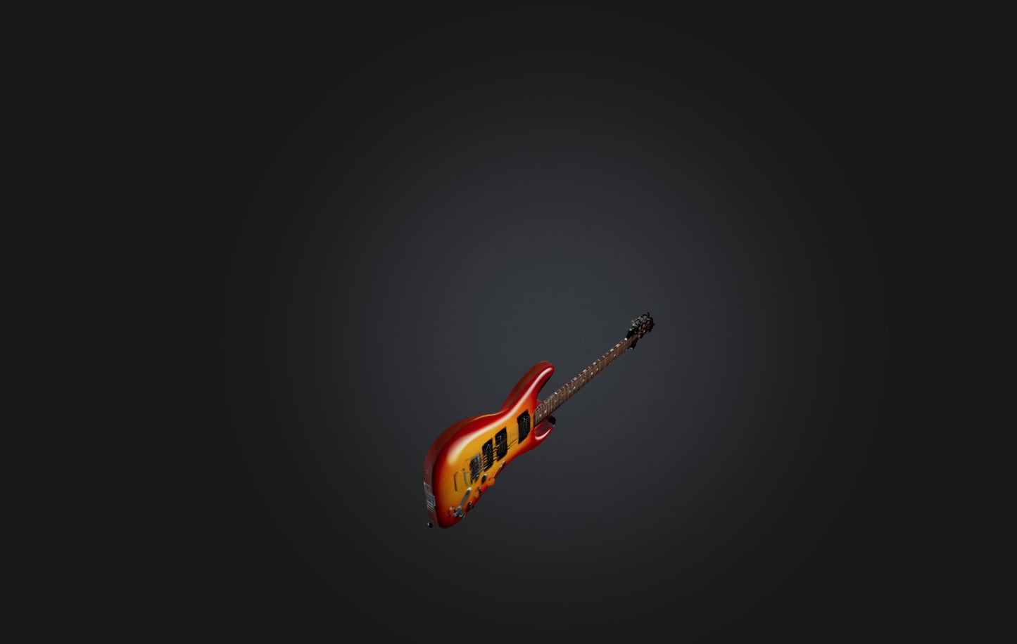 3D model Realistic Electric Guitar VR / AR / low-poly