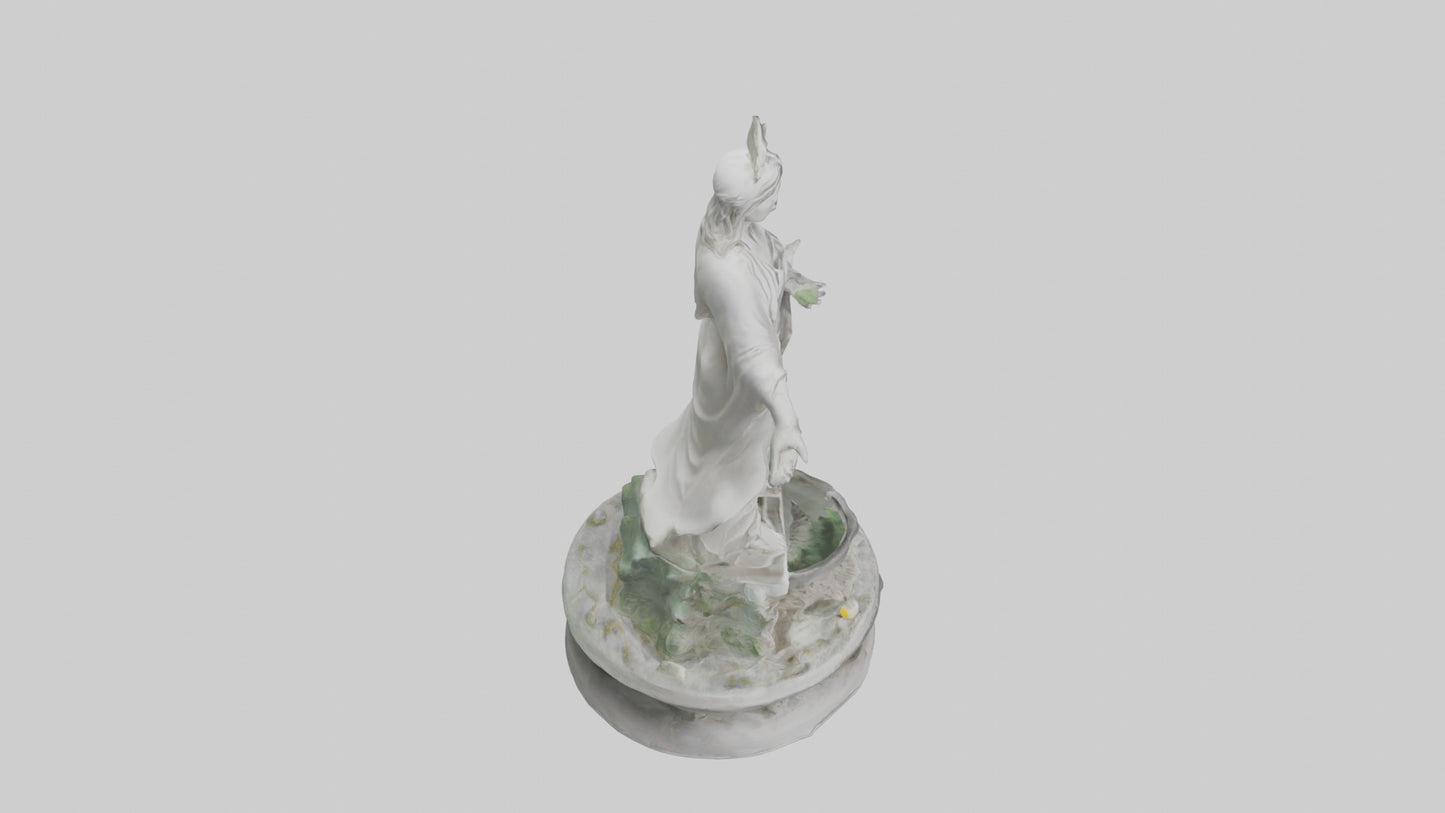 3D model Rebirth of Peace statue model VR / AR / low-poly