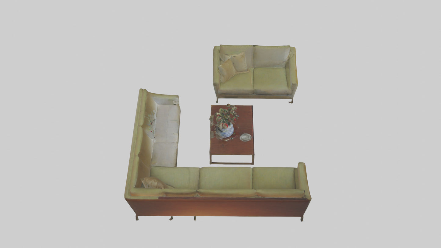 3D model Reception Room VR / AR / low-poly