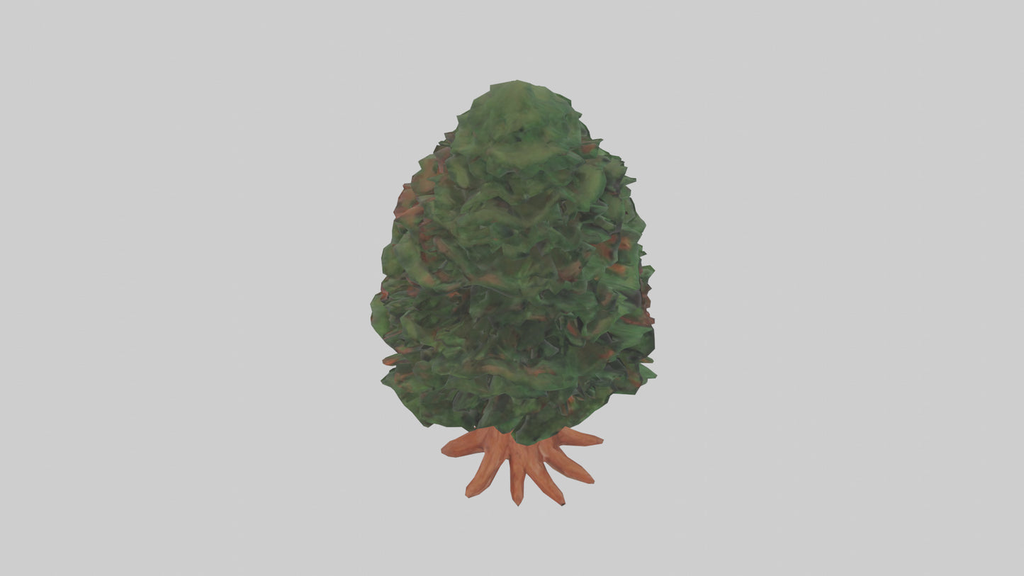 3D model Redwood tree model VR / AR / low-poly