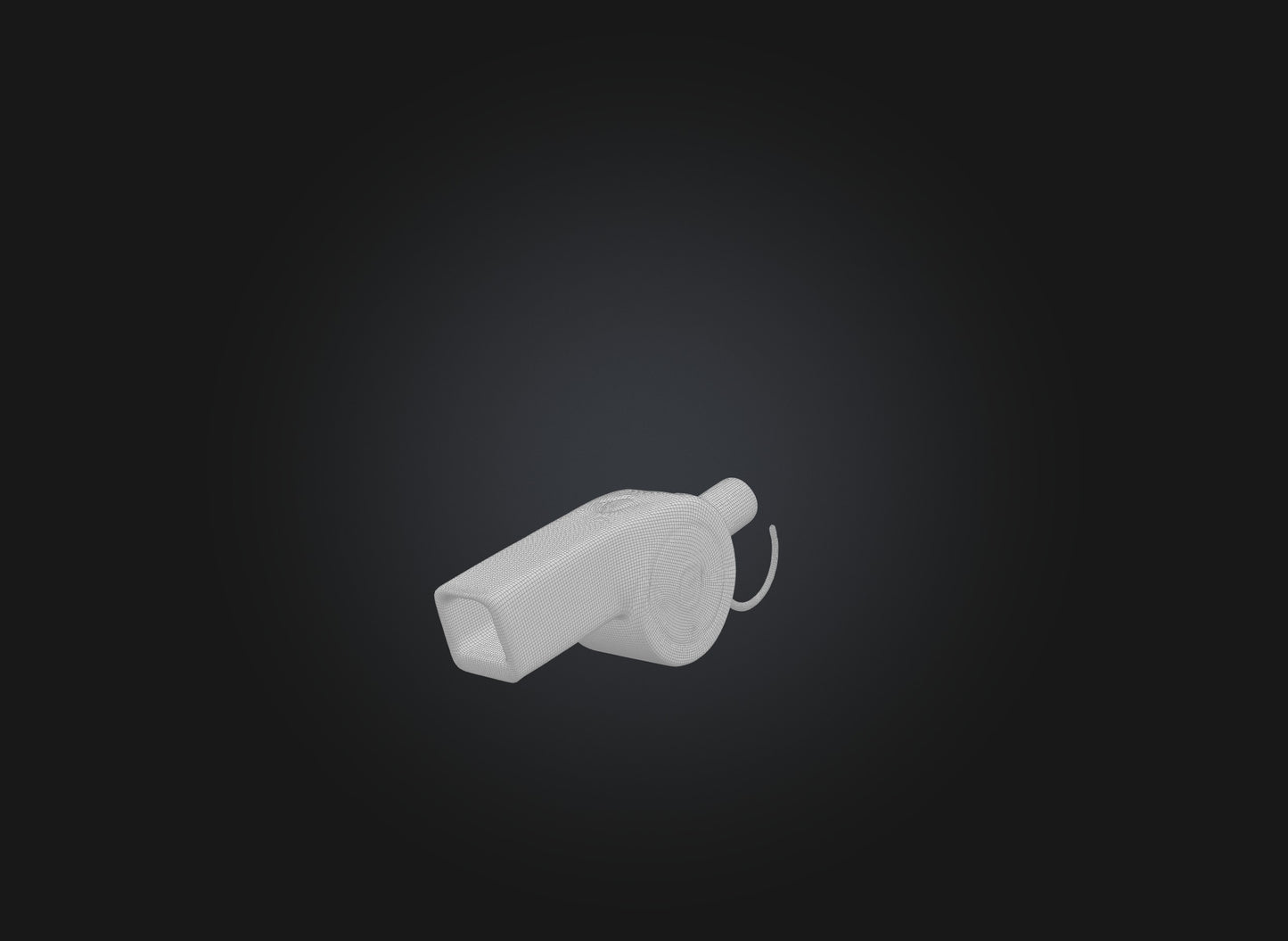 3D model referee whistle VR / AR / low-poly