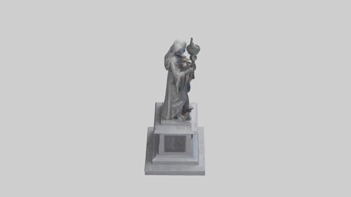 3D model Remembrance statue model VR / AR / low-poly