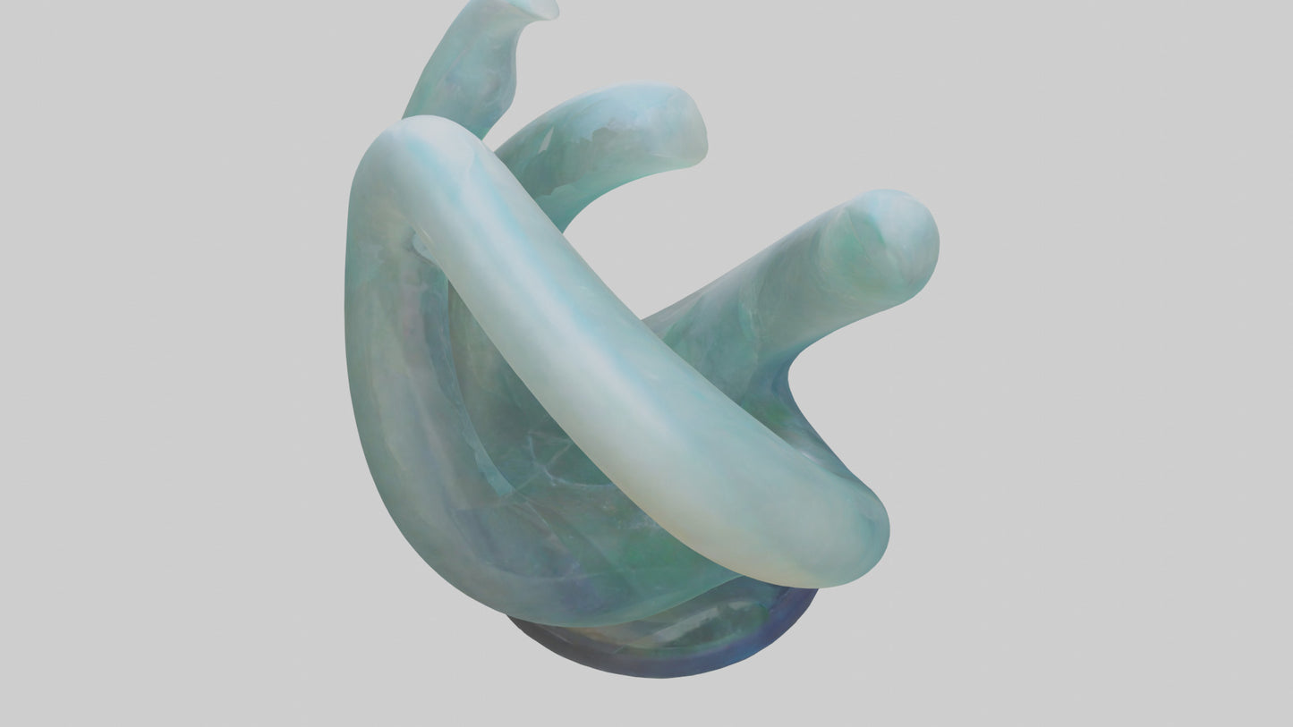 3D model Resin tabletop sculpture model VR / AR / low-poly