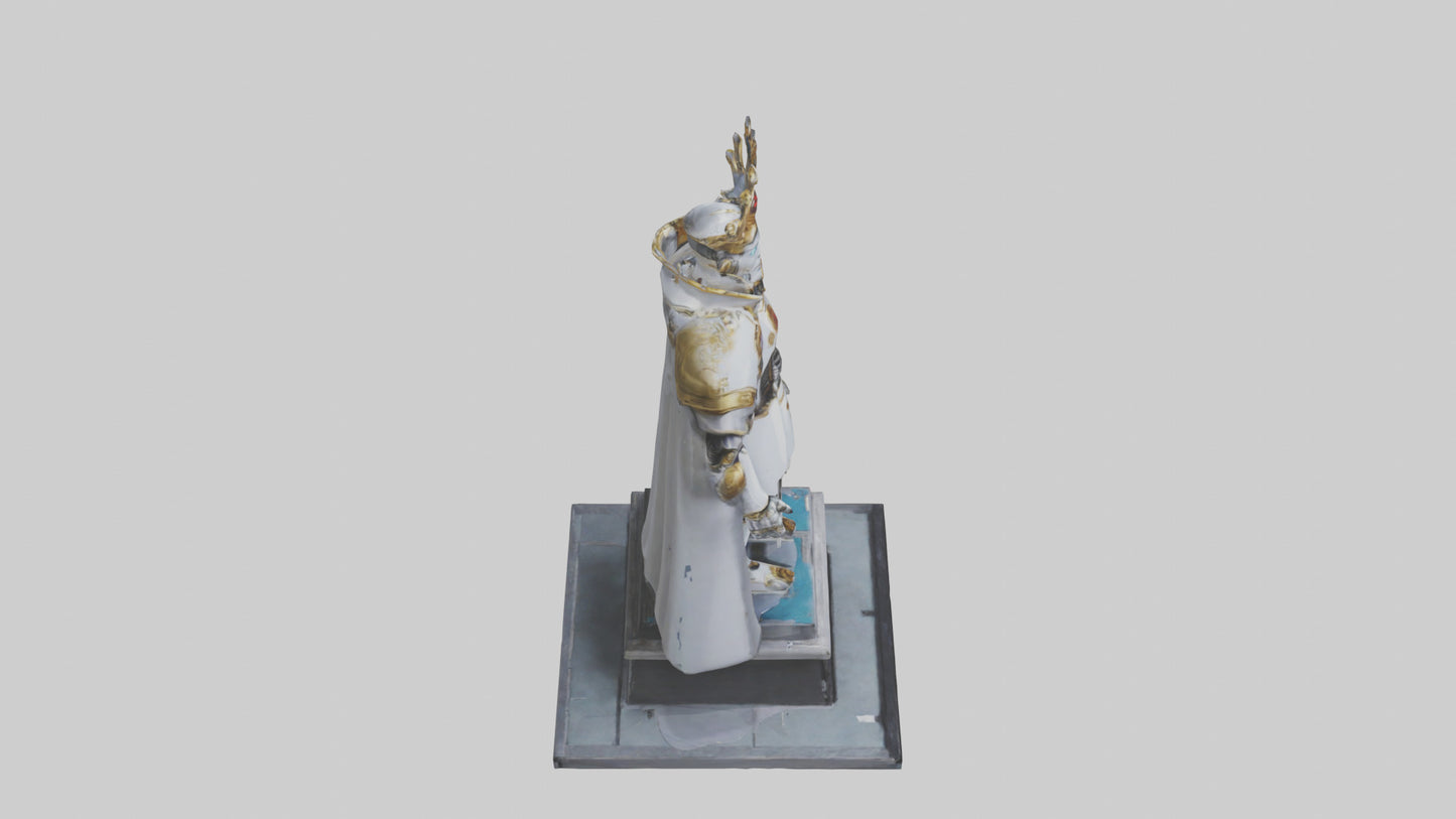 3D model Robot Emperor statue model VR / AR / low-poly