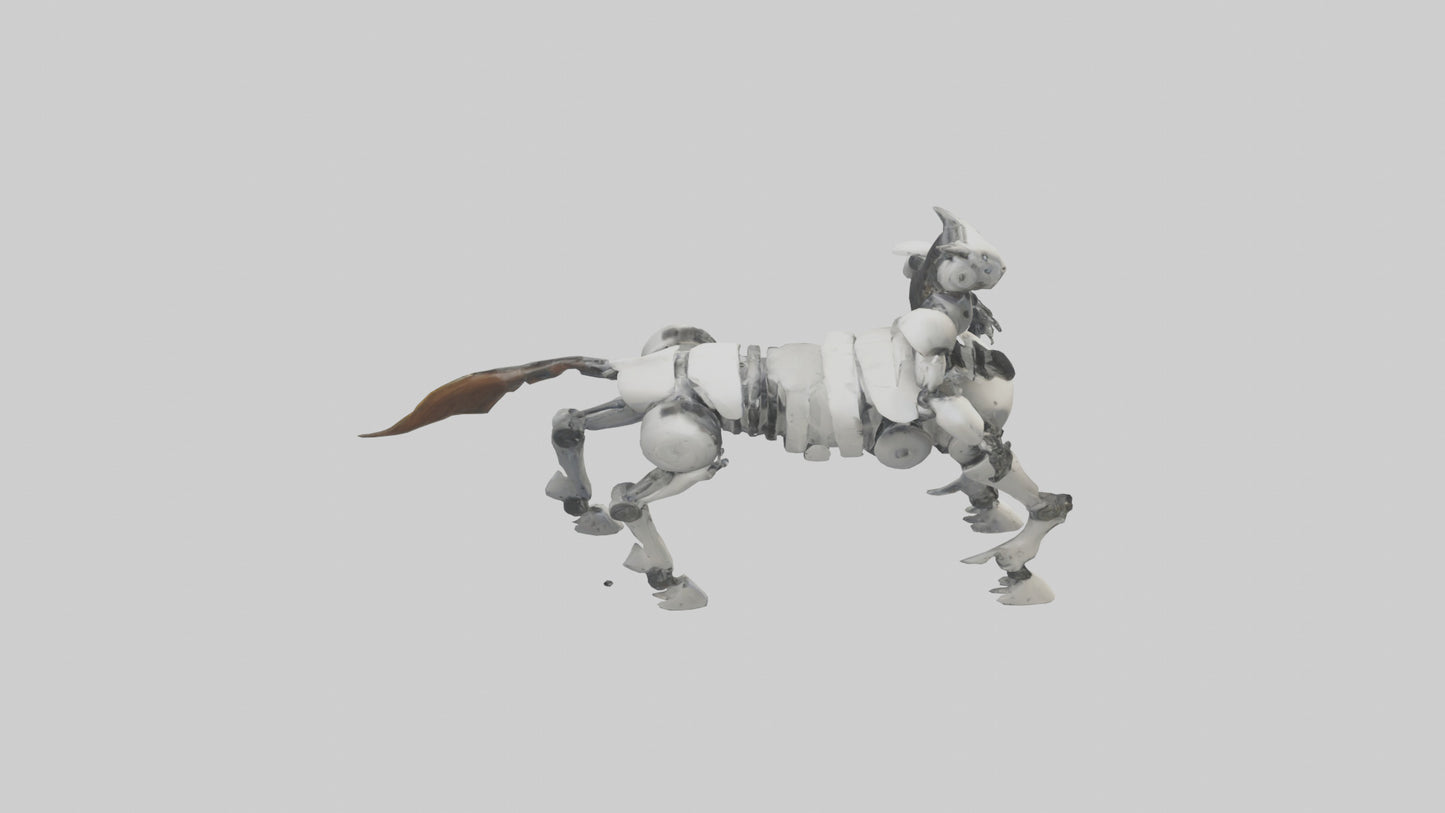 3D model Robot version of a centaur model VR / AR / low-poly