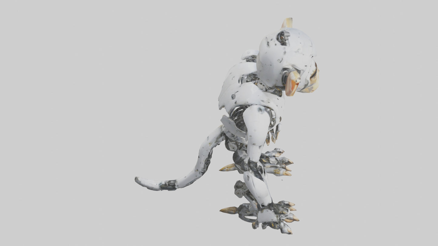 3D model Robot version of a robot monkey model VR / AR / low-poly