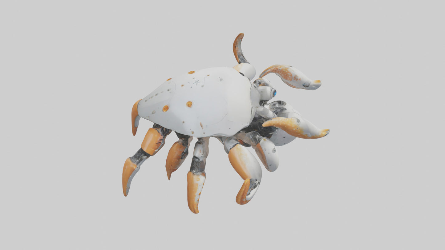 3D model Robot version of a starfish model VR / AR / low-poly