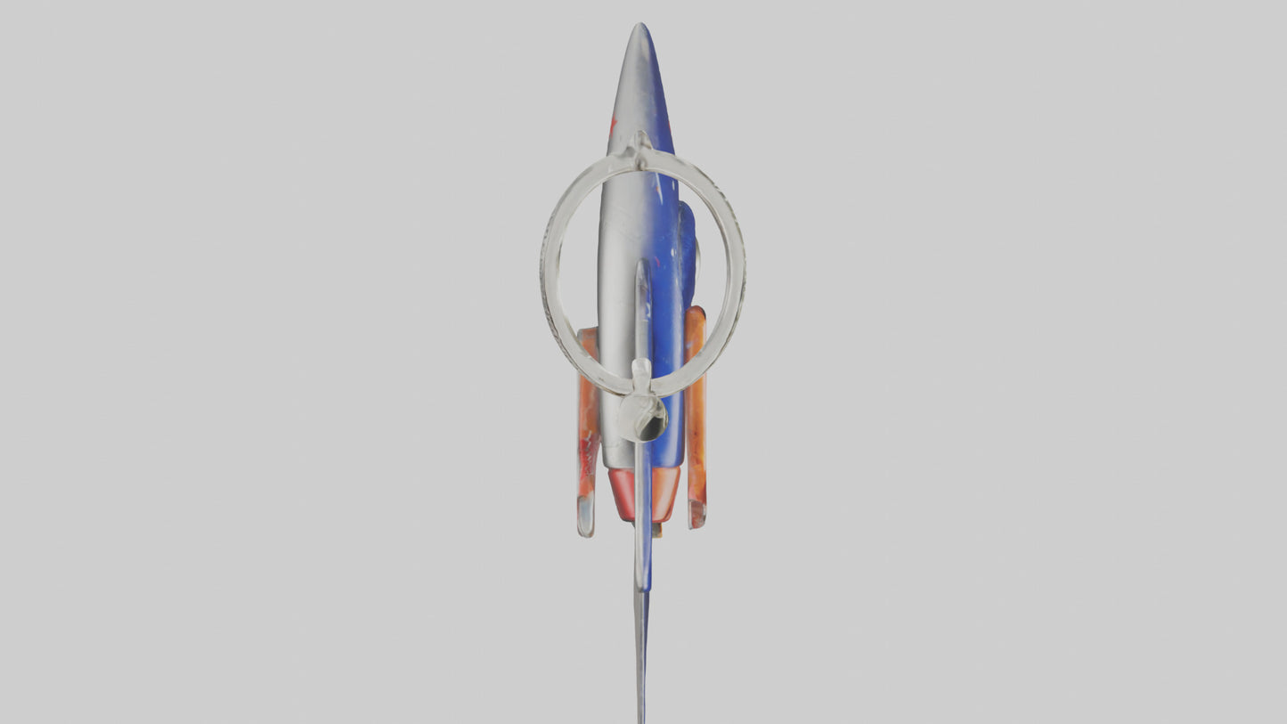 3D model Rocket keychain model VR / AR / low-poly