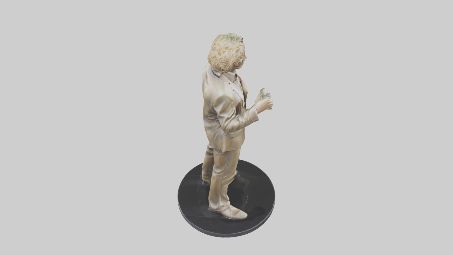 3D model Rod Stewart statue model VR / AR / low-poly