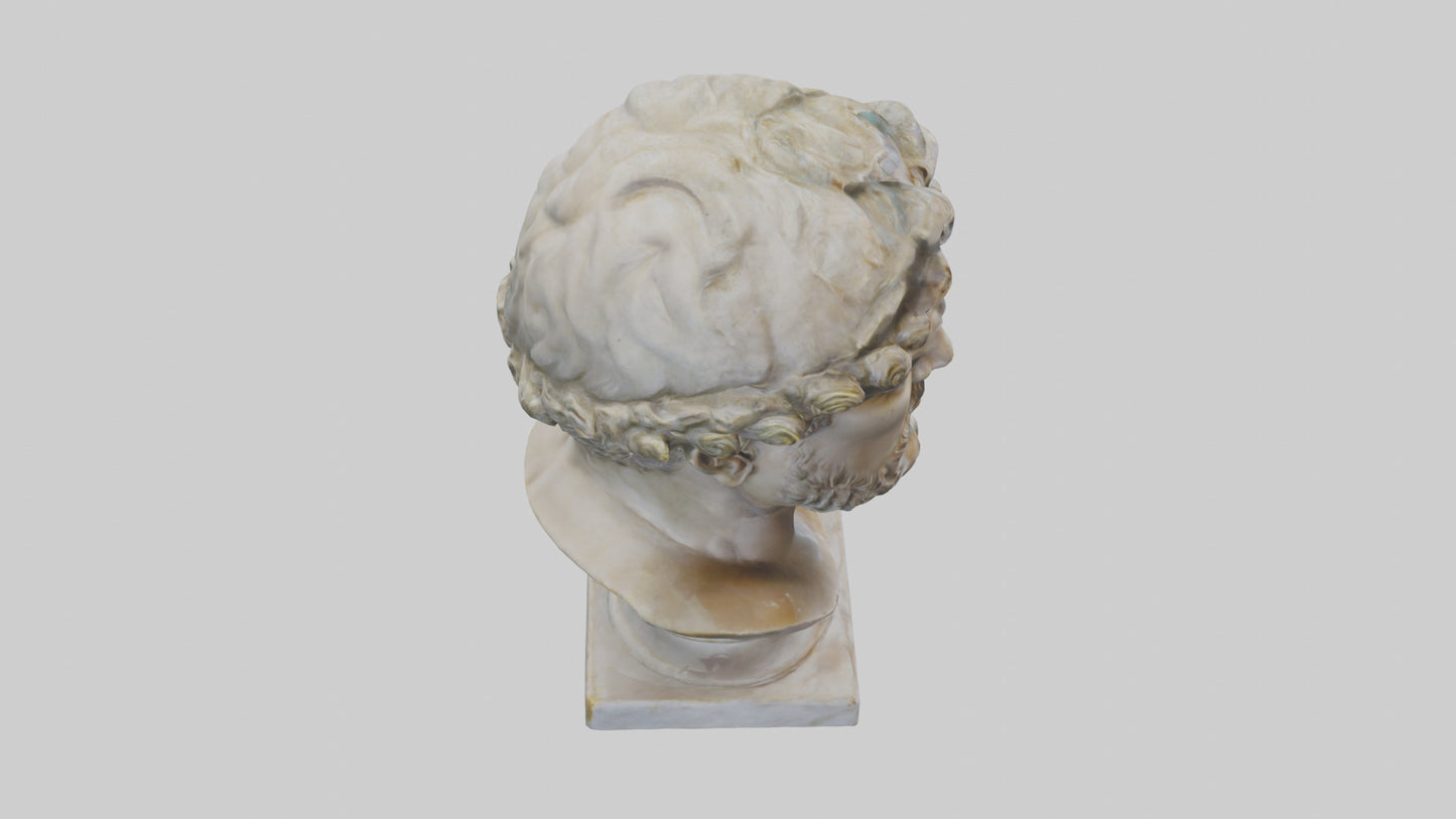 3D model Roman Emperor Bust statue model VR / AR / low-poly