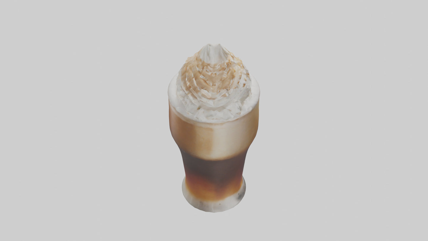 3D model Root beer float model VR / AR / low-poly