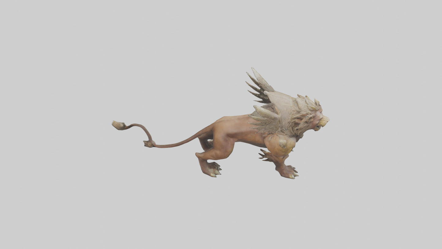3D model Royal Beast model VR / AR / low-poly